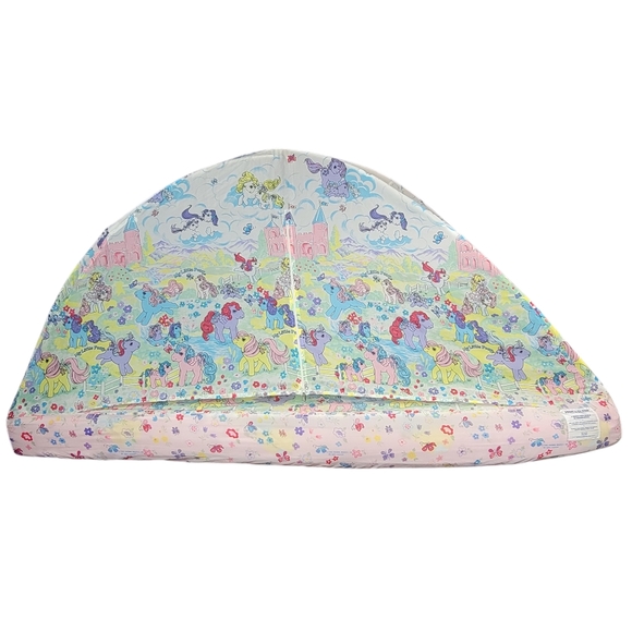 My Little Pony Hide N Sleep Play Tent for the Bed Twin Size - Hasbro 1985 READ** - Picture 1 of 11